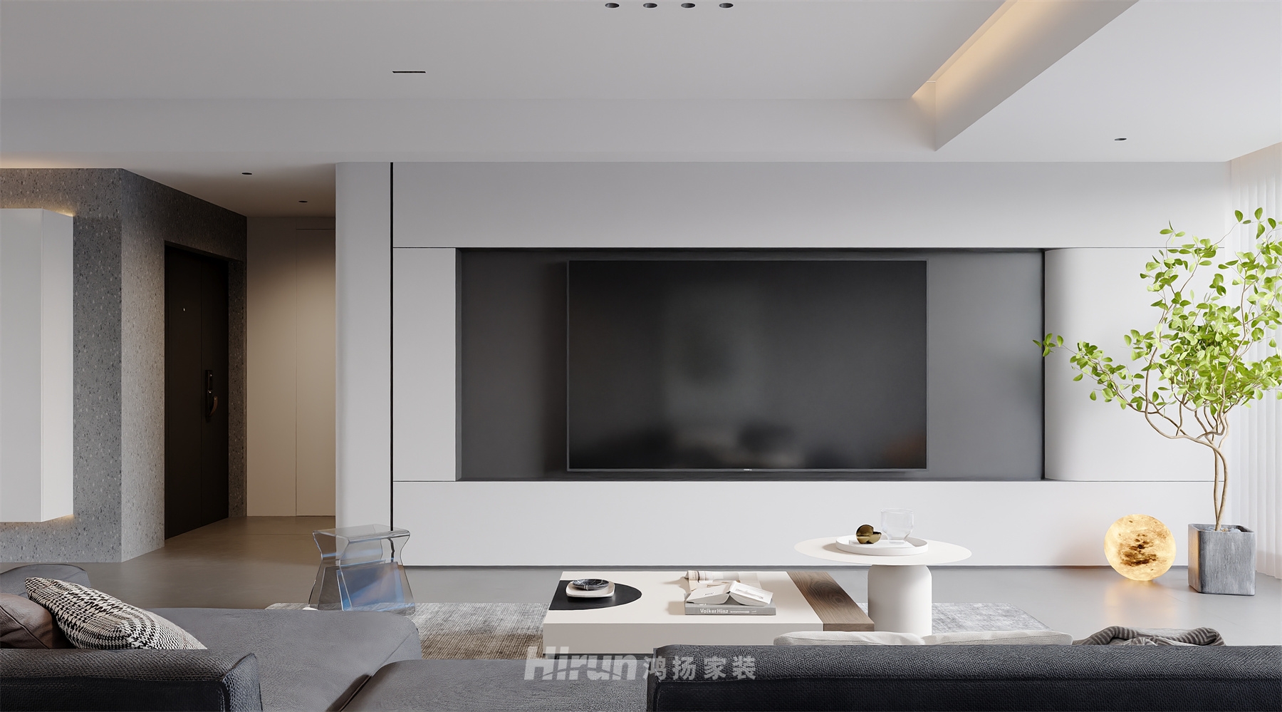 國(guó)欣云境府140㎡雅致現(xiàn)代四居室 裝修案例效果圖-2